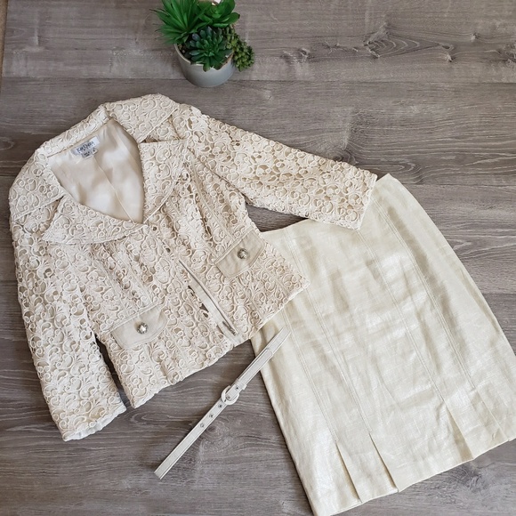 Kay Unger Jackets & Blazers - Kay Unger New York suit jacket, belt and skirt